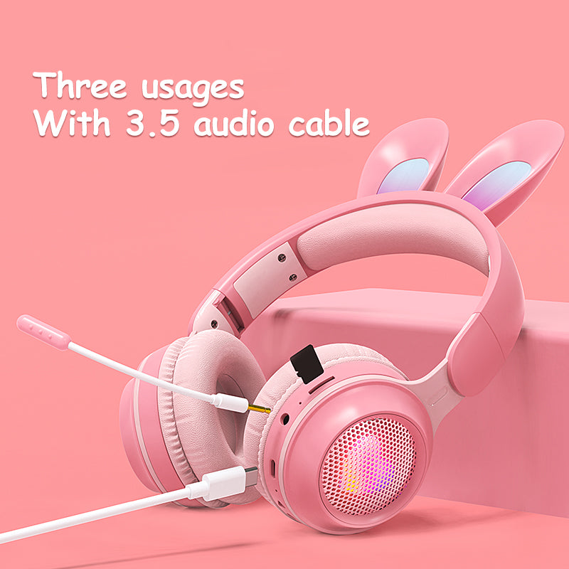 Adjustable Rabbit Ear Headphones 3.5 