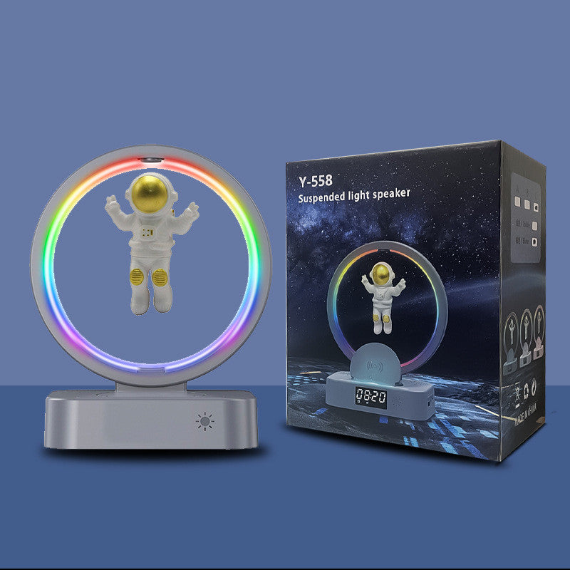 Magnetic Floating Bluetooth Speaker  blue lights