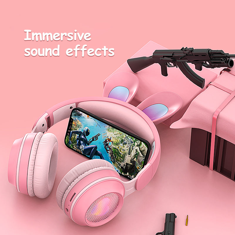 Adjustable Rabbit Ear Headphones immersive sound effects