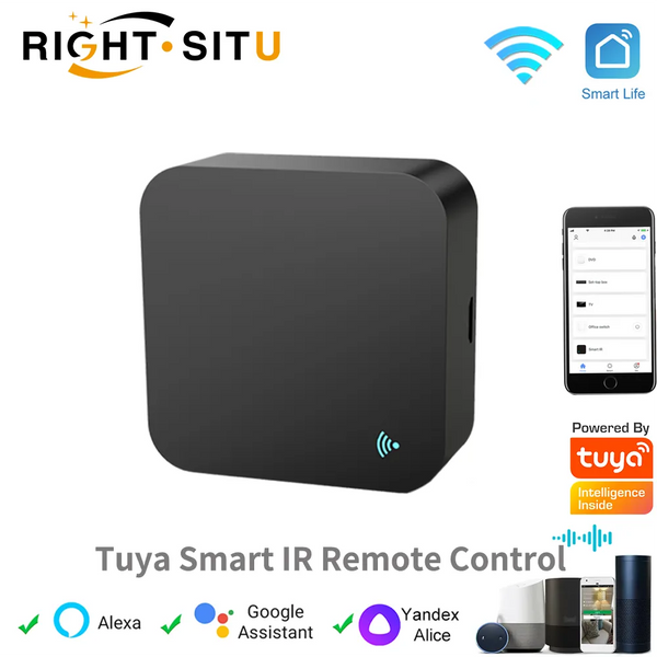 WiFi IR Remote - Universal Control for TV, DVD, Audio, AC | Compatible with Alexa, Google Home