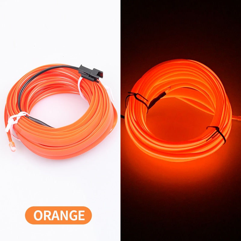 Car Interior LED Ambient Lighting Orange