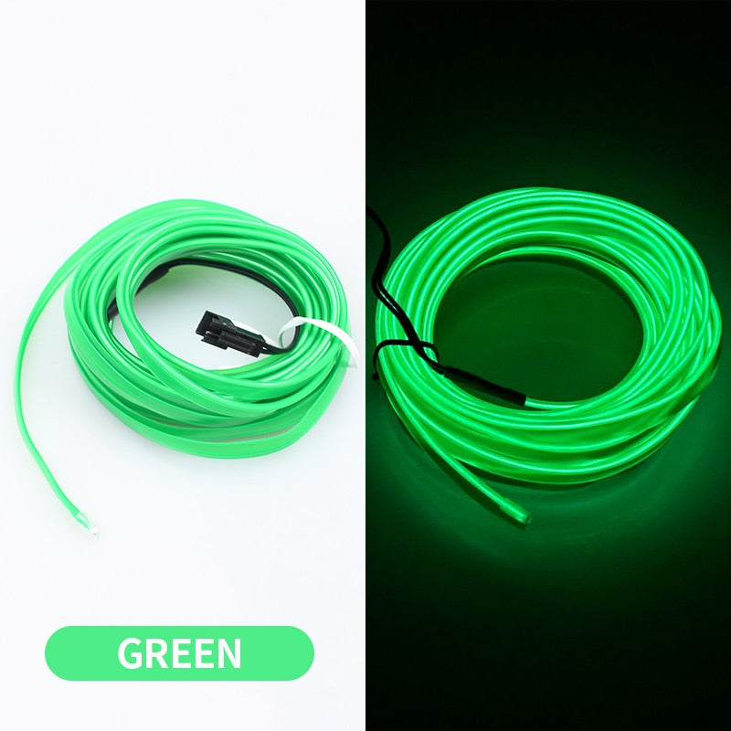 Car Interior LED Ambient Lighting Green s