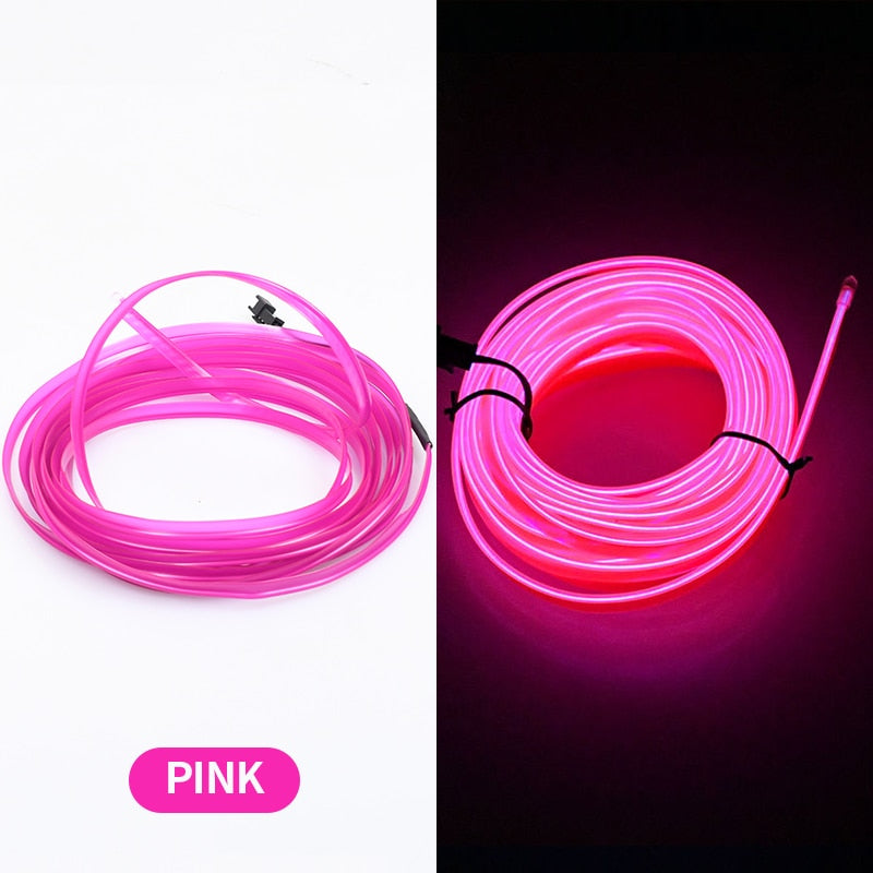 Car Interior LED Ambient Lighting Pink