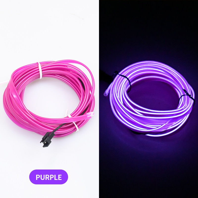 Car Interior LED Ambient Lighting Purple