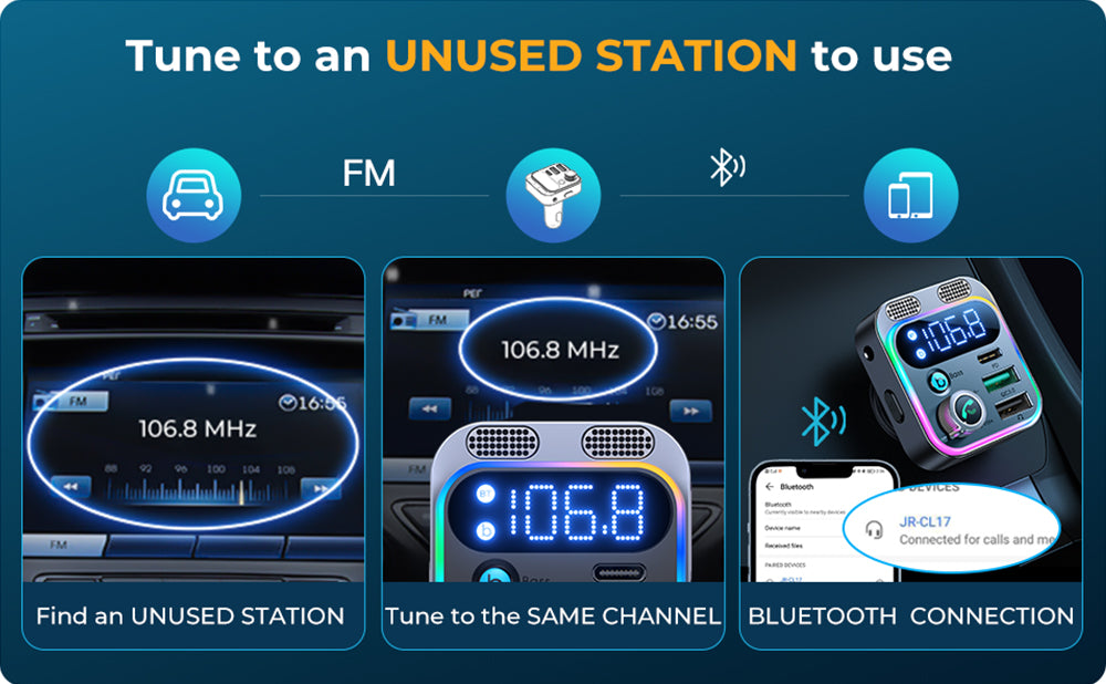 5.3 FM Transmitter for Car Radio Fine Tune