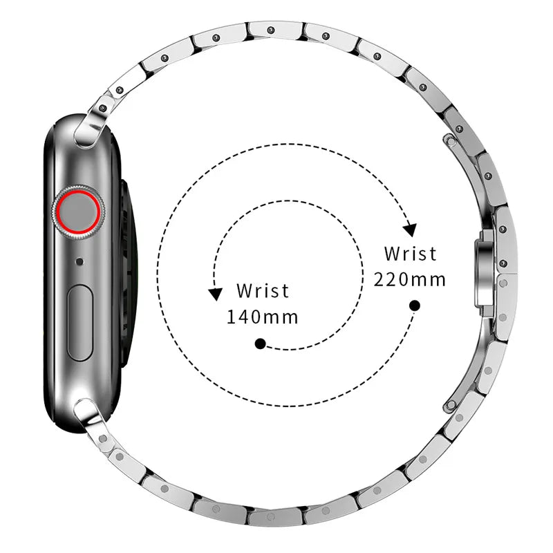 Titanium Strap for Apple Watch - Ultra Metal Band Correas, Compatible with iWatch Series 8/7/6/SE/5/4/3, 49mm to 38mm