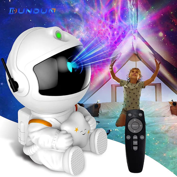 Galaxy Explorer LED Star Projector - Transform Your Space with Astronaut-Inspired Night Star Sky