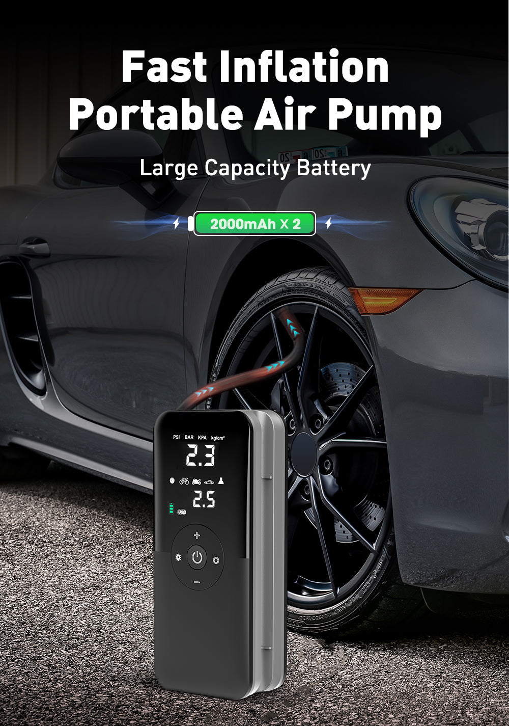 Rechargeable Air Pump Tire Inflator 2023