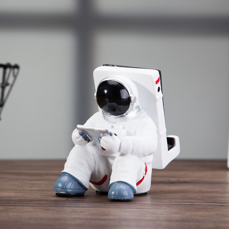 Cute Astronaut Phone Stand - Desktop Holder for Students, Creative Gift & Desk Decoration