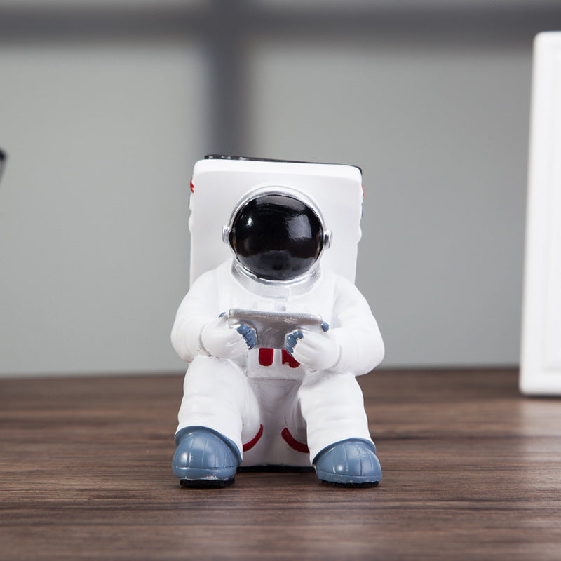 Cute Astronaut Phone Stand - Desktop Holder for Students, Creative Gift & Desk Decoration