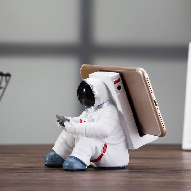 Cute Astronaut Phone Stand - Desktop Holder for Students, Creative Gift & Desk Decoration