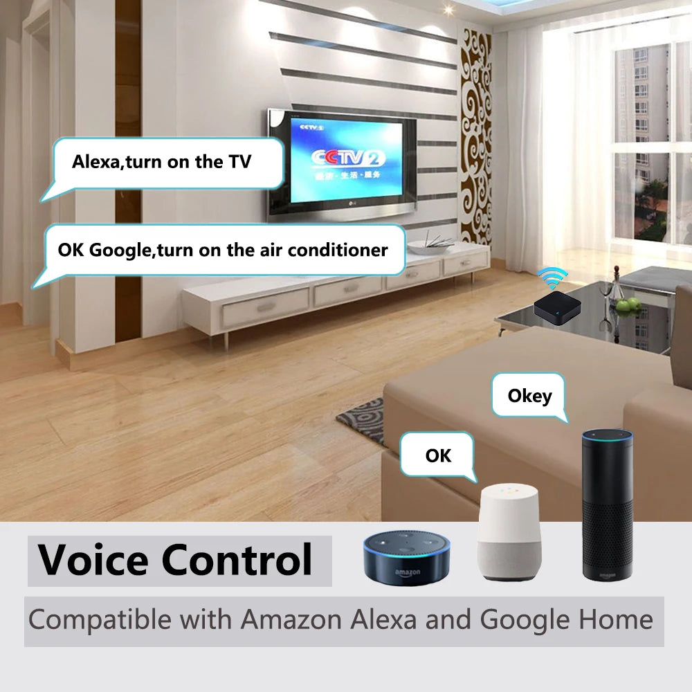WiFi IR Remote - Universal Control for TV, DVD, Audio, AC