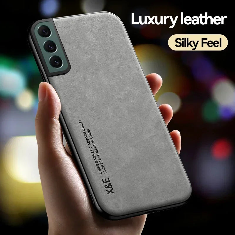 Magnetic Leather Case - Shockproof for Samsung Galaxy S24/S23/S22/S21/S20 FE, S10+