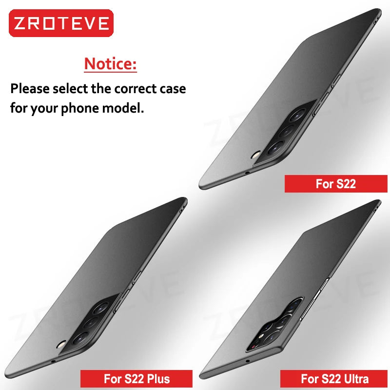 Ultra Slim PC Frosted Case for Samsung Galaxy S20/S21/S22/S23/S24 Series - Full Matte Cover